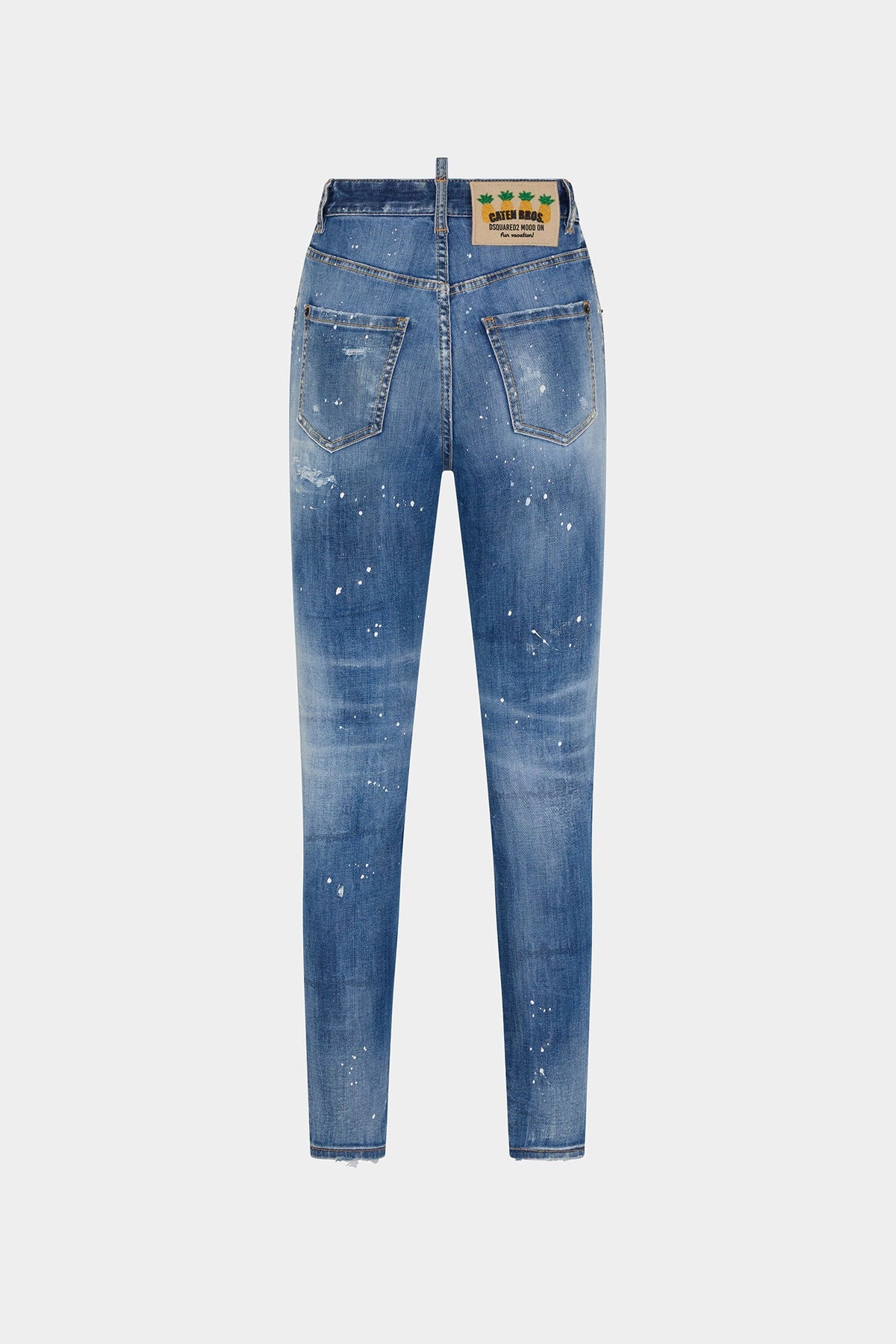 DSQUARED2｜LIGHT MIAMI WASH HIGH WAIST TWIGGY JEAN 女款牛仔褲