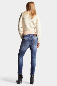 DSQUARED2｜MEDIUM WOOD WORM WASH COOL GIRL JEANS 女款牛仔褲