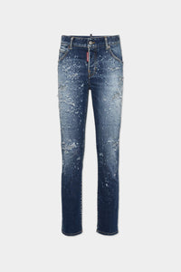 DSQUARED2 MEDIUM WOOD WORM WASH COOL GIRL JEANS