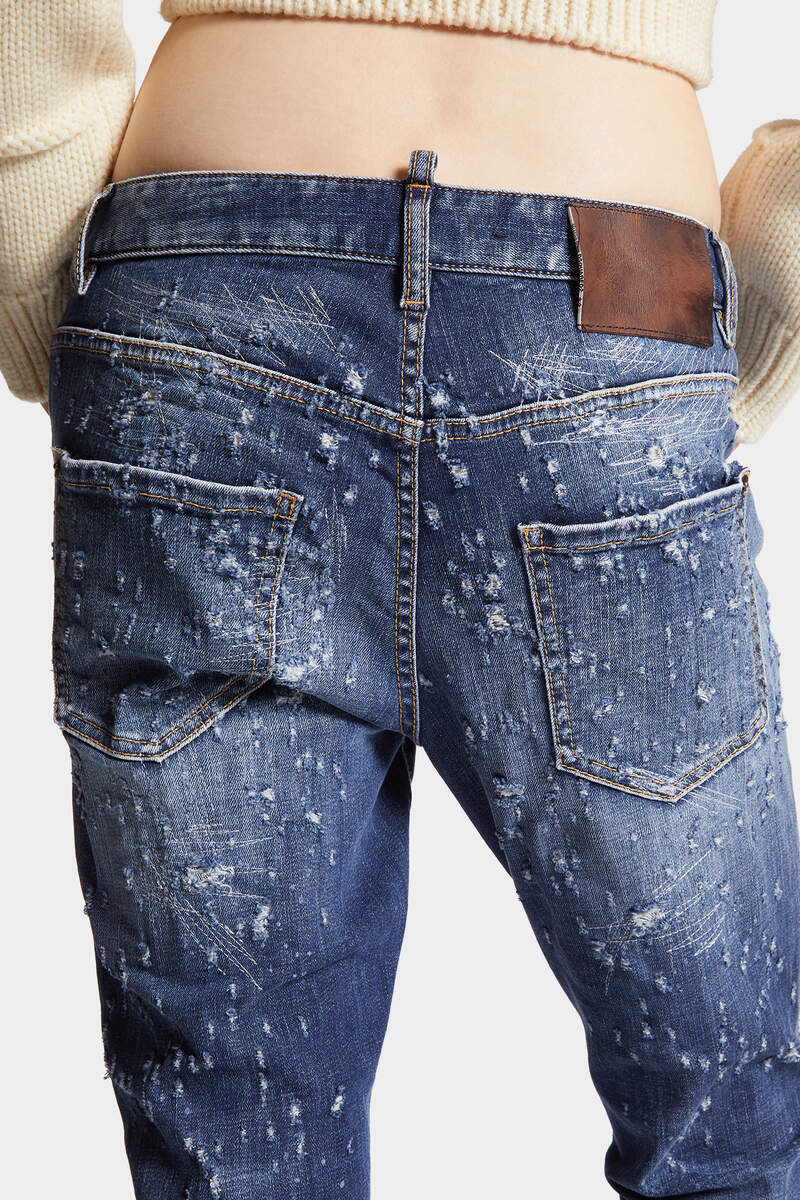 DSQUARED2｜MEDIUM WOOD WORM WASH COOL GIRL JEANS 女款牛仔褲