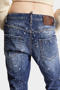 DSQUARED2｜MEDIUM WOOD WORM WASH COOL GIRL JEANS 女款牛仔褲