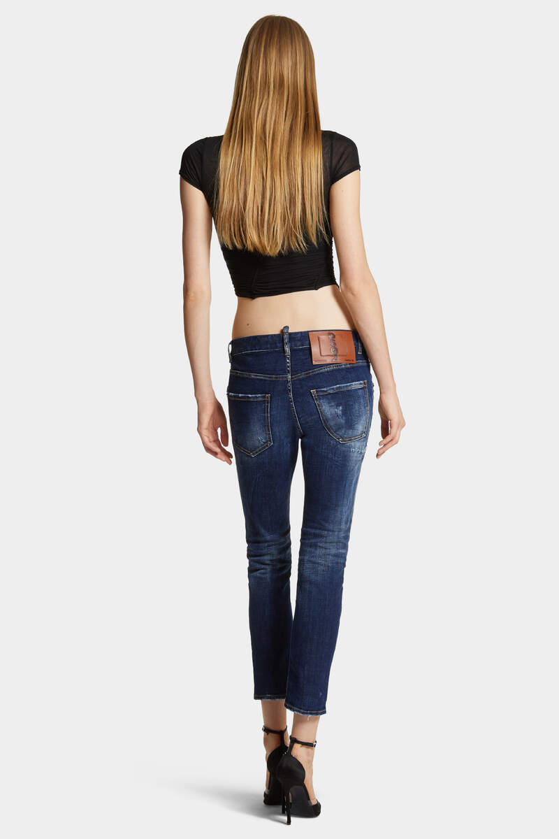 DSQUARED2｜DARK WHITE LINE WASH COOL GIRL JEANS 女款牛仔褲
