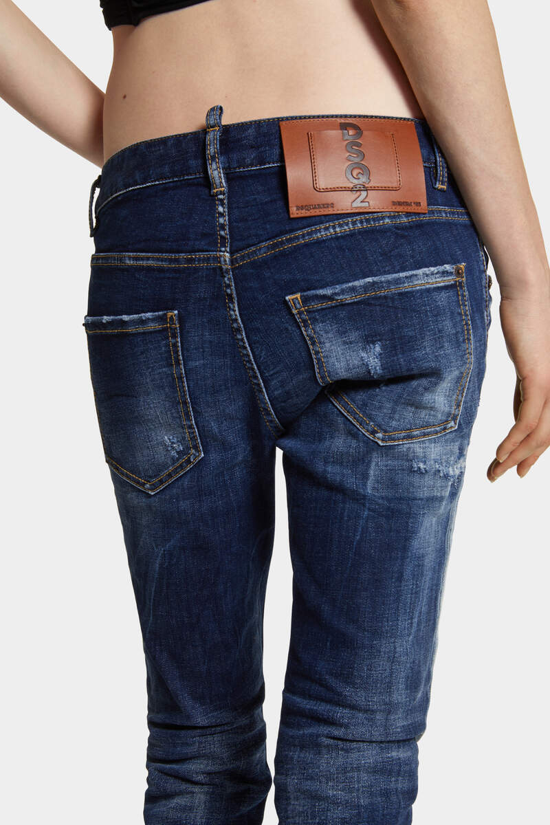 DSQUARED2｜DARK WHITE LINE WASH COOL GIRL JEANS 女款牛仔褲