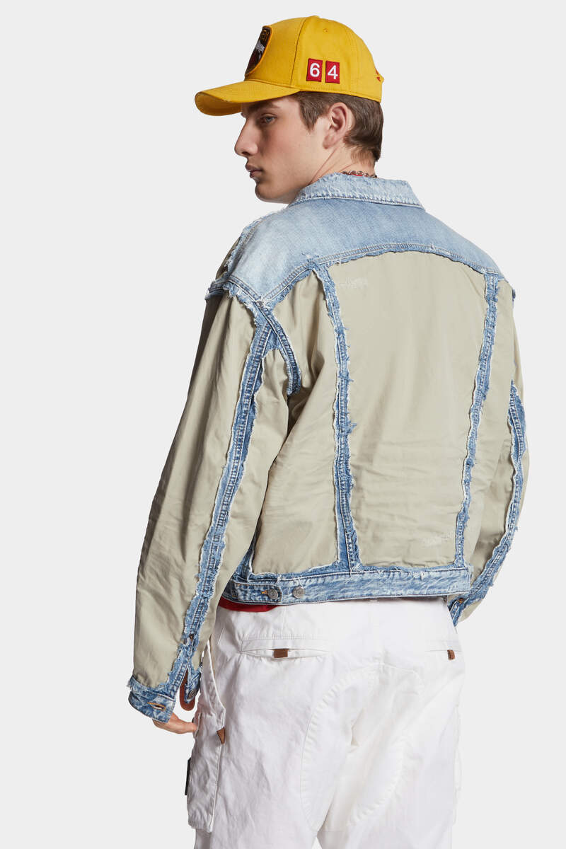 DSQUARED2｜SUPER RIPPED MIXED JACKET 男款外套