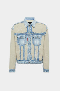 DSQUARED2 SUPER RIPPED MIXED JACKET