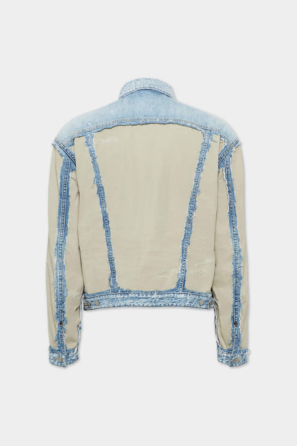 DSQUARED2｜SUPER RIPPED MIXED JACKET 男款外套