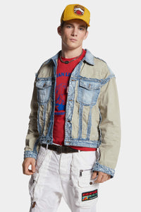 DSQUARED2｜SUPER RIPPED MIXED JACKET 男款外套