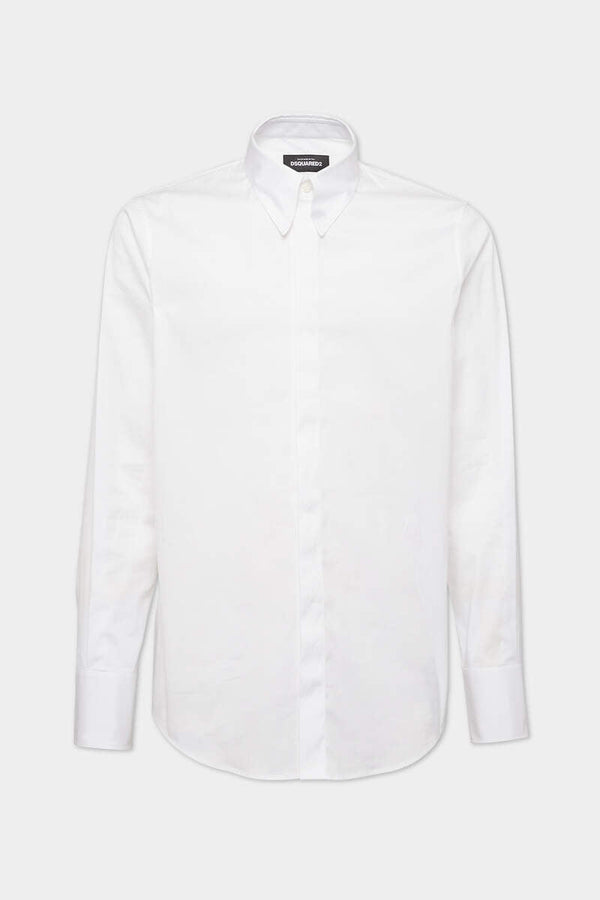 DSQUARED2 EASY SLIM PIN COLLAR SHIRT