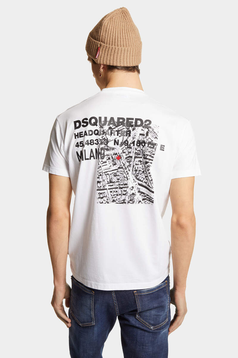 DSQUARED2｜CERESIO MAP COOL FIT T-SHIRT 男款T恤