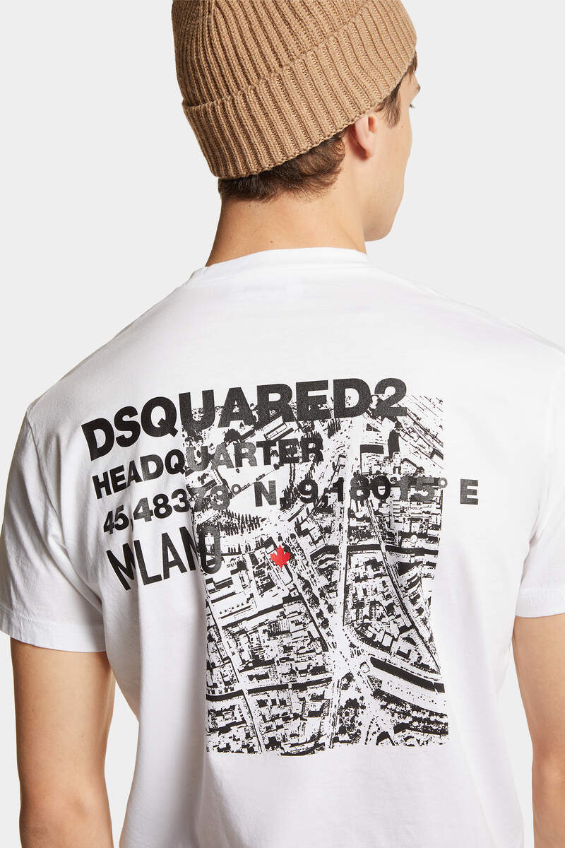 DSQUARED2｜CERESIO MAP COOL FIT T-SHIRT 男款T恤