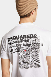 DSQUARED2｜CERESIO MAP COOL FIT T-SHIRT 男款T恤