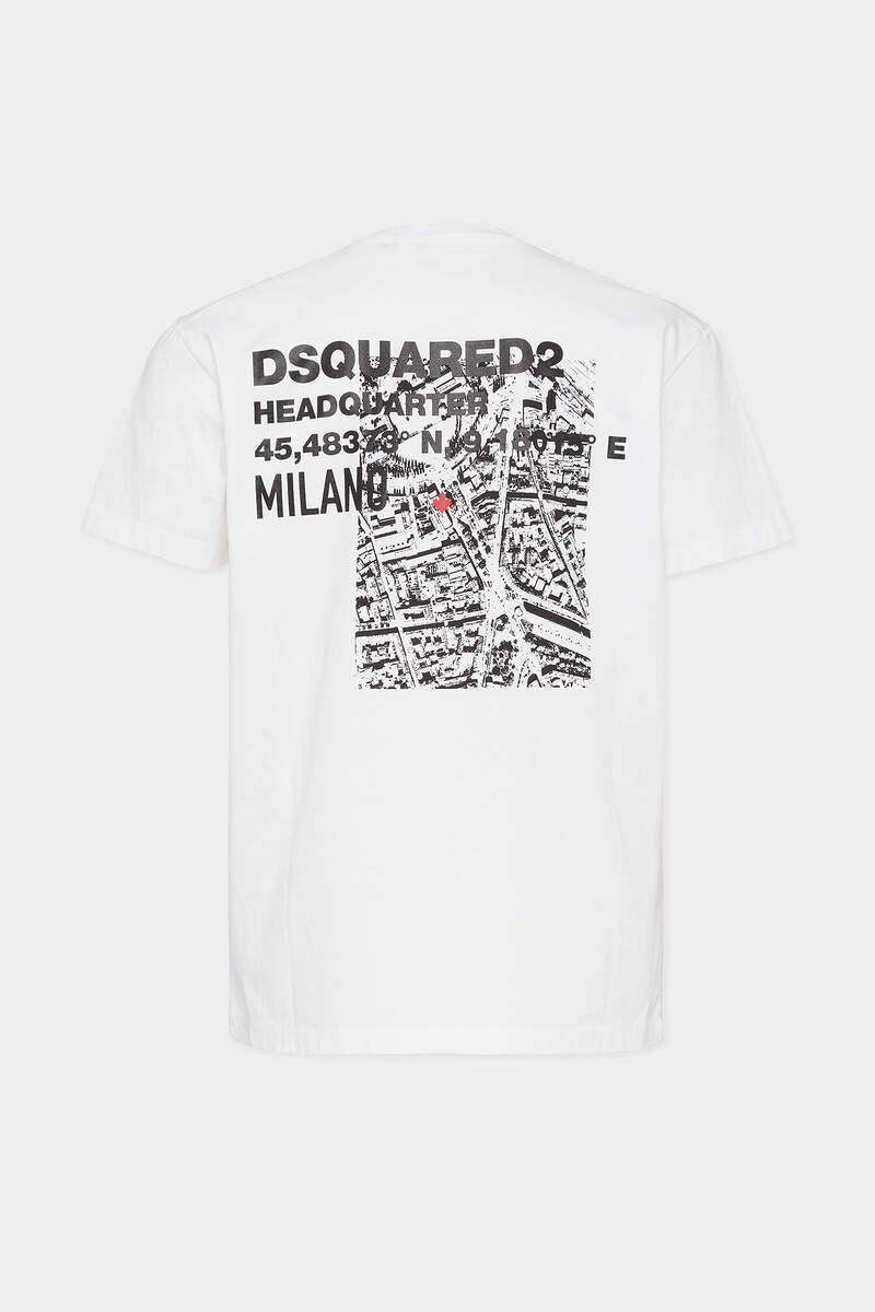 DSQUARED2｜CERESIO MAP COOL FIT T-SHIRT 男款T恤
