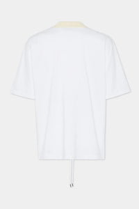 DSQUARED2｜WASH LOOSE FIT DRAWSTRING HEM T-SHIRT 男款T恤