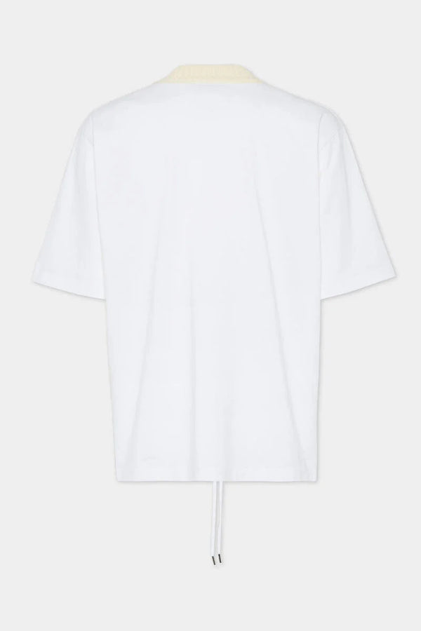 DSQUARED2｜WASH LOOSE FIT DRAWSTRING HEM T-SHIRT 男款T恤