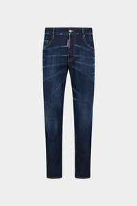 DSQUARED2 DARK CLEAN WASH SKATER JEANS