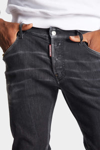 DSQUARED2｜BLACK CLEAN WASH SKATER JEANS 男款牛仔褲