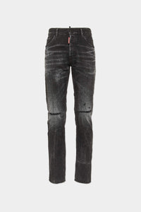 DSQUARED2 BLACK WARP WASH COOL GUY JEANS