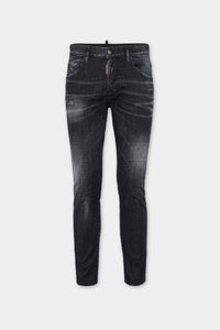 DSQUARED2 BLACK EASY WASH SKATER JEANS