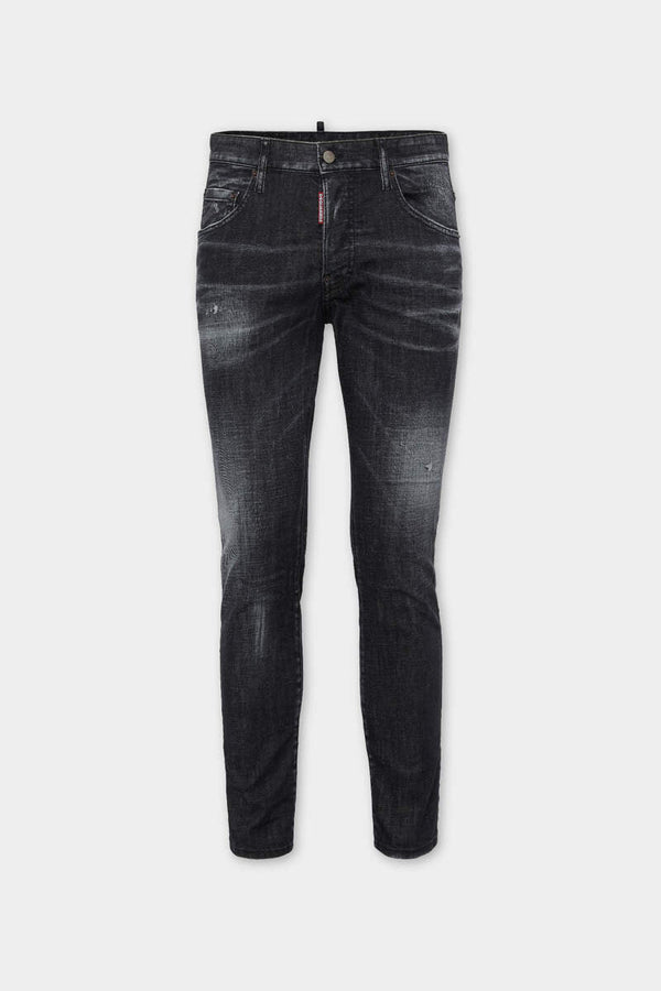 DSQUARED2 BLACK EASY WASH SKATER JEANS