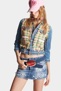 DSQUARED2｜MEDIUM SPOTS WASH JEANS JACKET 女款牛仔外套