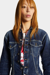 DSQUARED2｜DARK EASY WASH DENIM BUSTIER DRESS 女款丹寧洋裝