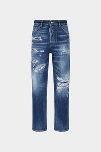 DSQUARED2 DARK RIPPED WASH BOSTON JEANS