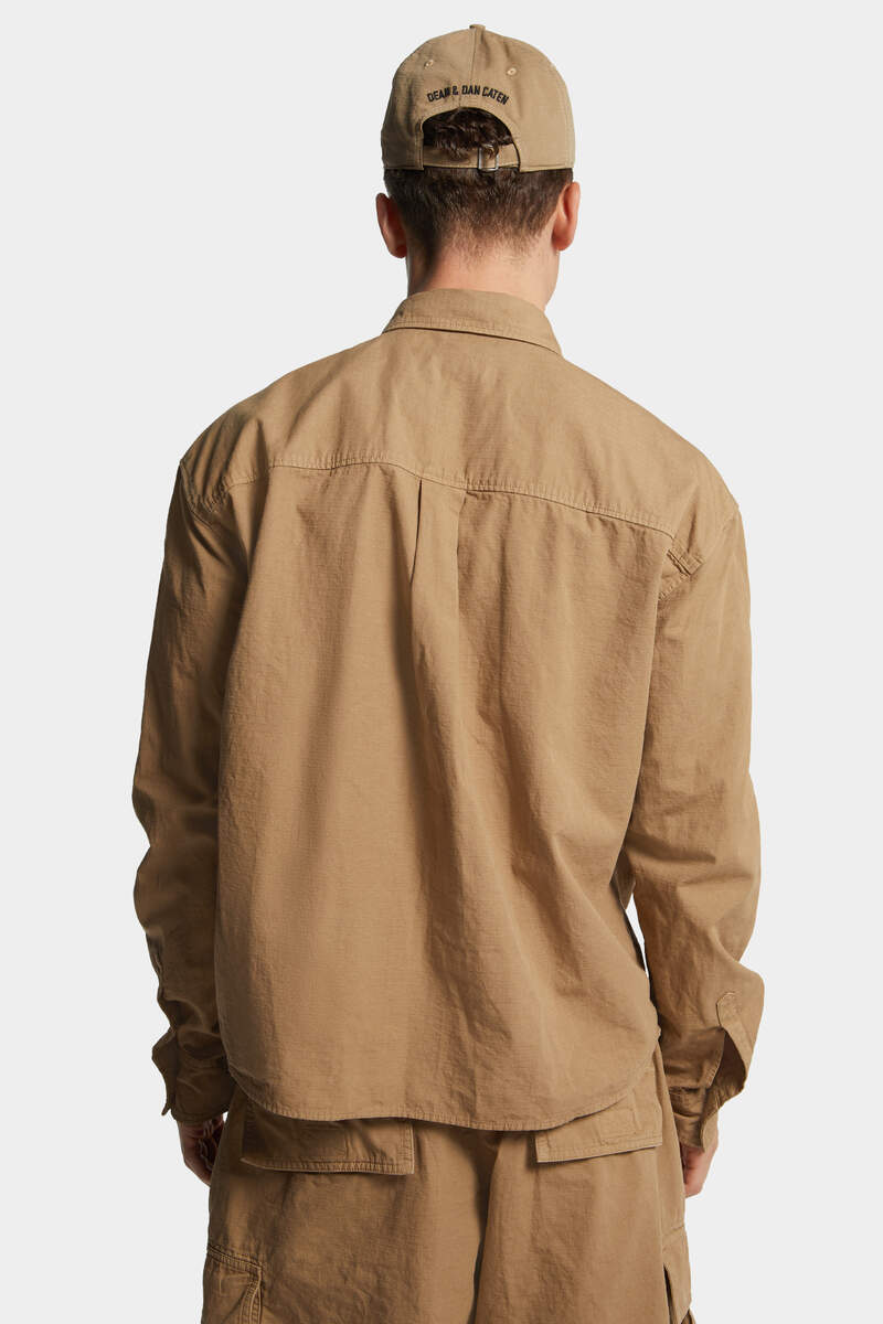 DSQUARED2｜ICON NEW GENERATION RIPSTOP CROPPED SHIRT 男款襯衫