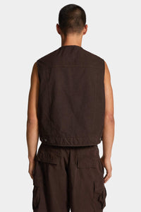 DSQUARED2｜ICON NEW GENERATION CANVAS UTILITY VEST 男款背心