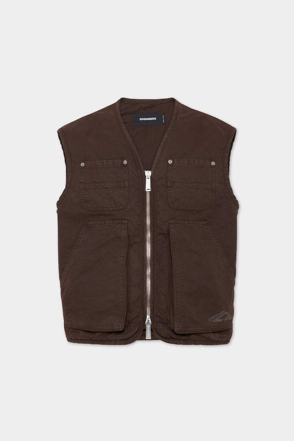 DSQUARED2 ICON NEW GENERATION CANVAS UTILITY VEST