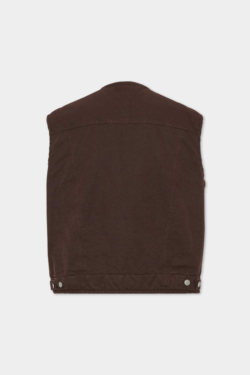 DSQUARED2｜ICON NEW GENERATION CANVAS UTILITY VEST 男款背心