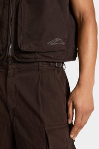 DSQUARED2｜ICON NEW GENERATION CANVAS UTILITY VEST 男款背心