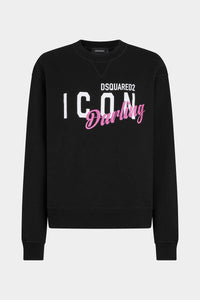 DSQUARED2 ICON DARLING COOL FIT CREWNECK SWEATSHIRT