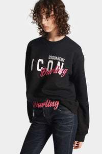DSQUARED2｜ICON DARLING COOL FIT CREWNECK SWEATSHIRT 女款衛衣