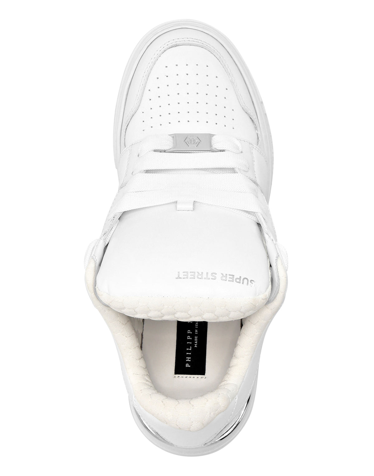 Philipp Plein｜Super Street Lo-Top Sneakers Hexagon white 男款運動鞋