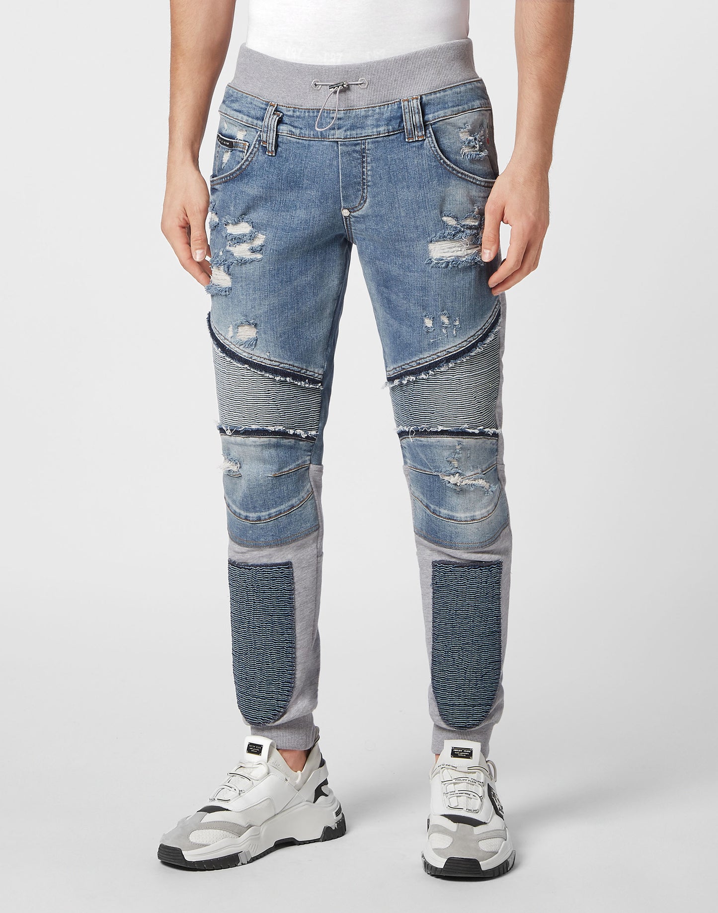 Denim Jogging Trousers Skull&Bones