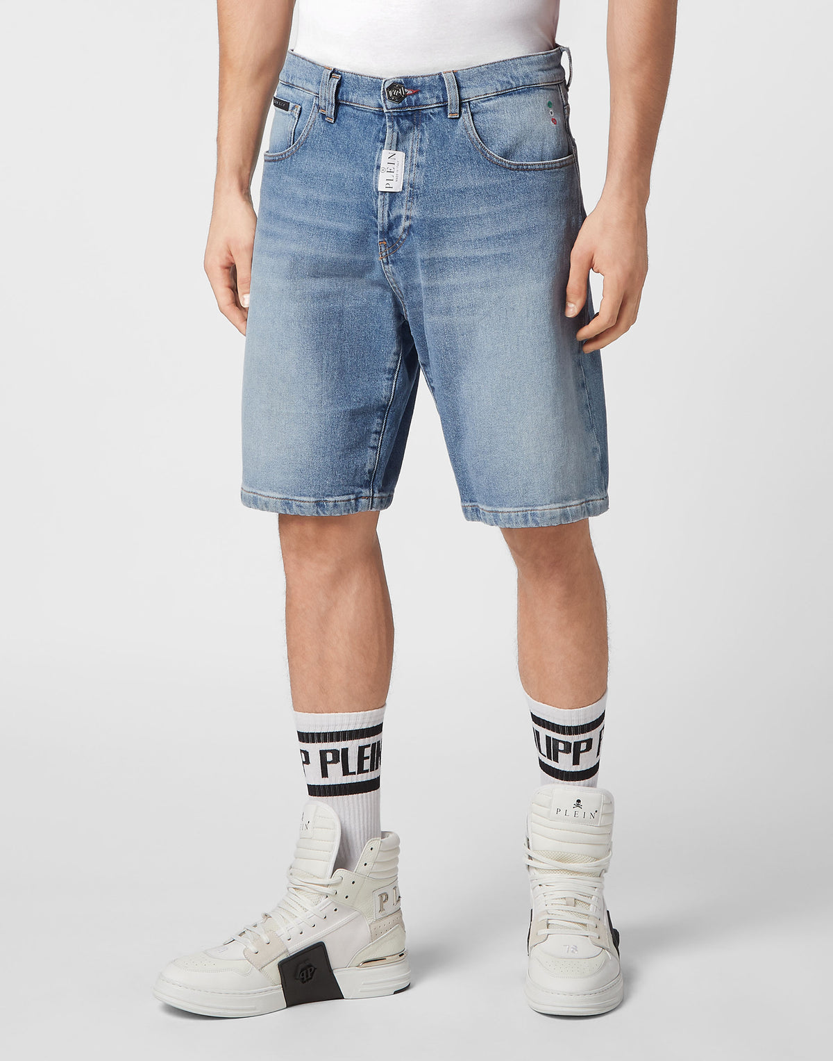Philipp Plein｜Denim Shorts Formentera Fit 男款牛仔短褲