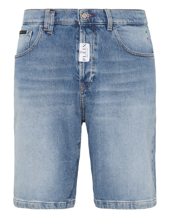PHILIPP PLEIN Denim Shorts Formentera Fit