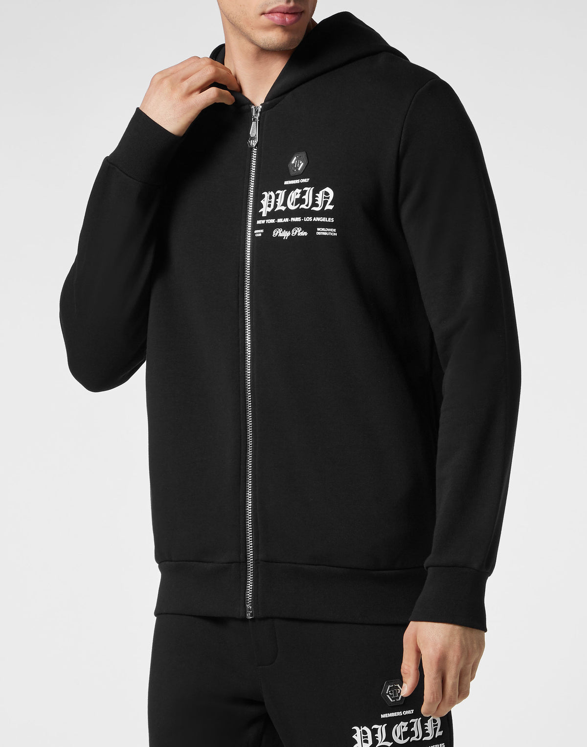 Philipp Plein｜Hoodie Sweatjacket Gothic Plein 男款連帽外套