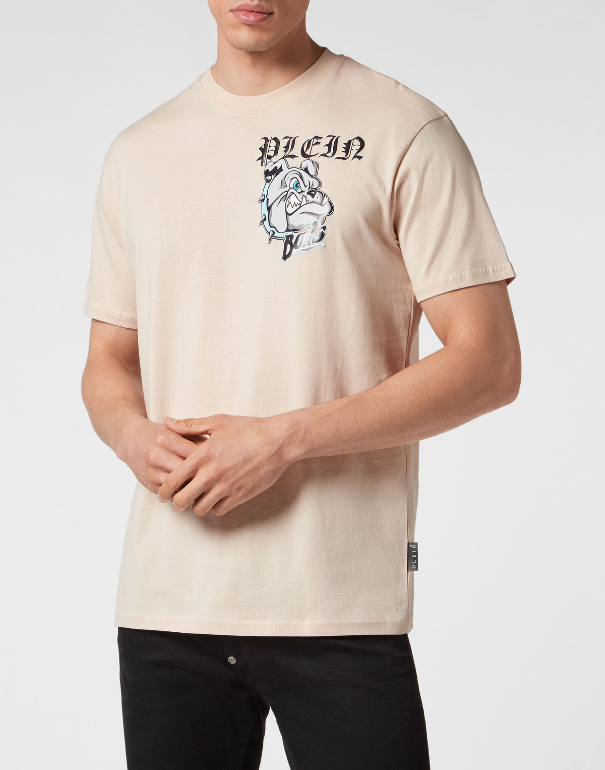 Philipp Plein｜T-Shirt Round Neck SS Bulldogs 男款T恤
