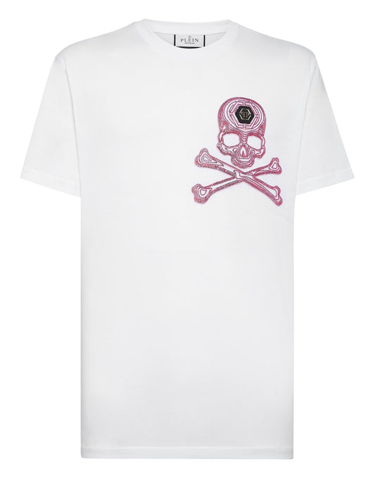 T-shirt Round Neck SS with Crystals Skull&Bones