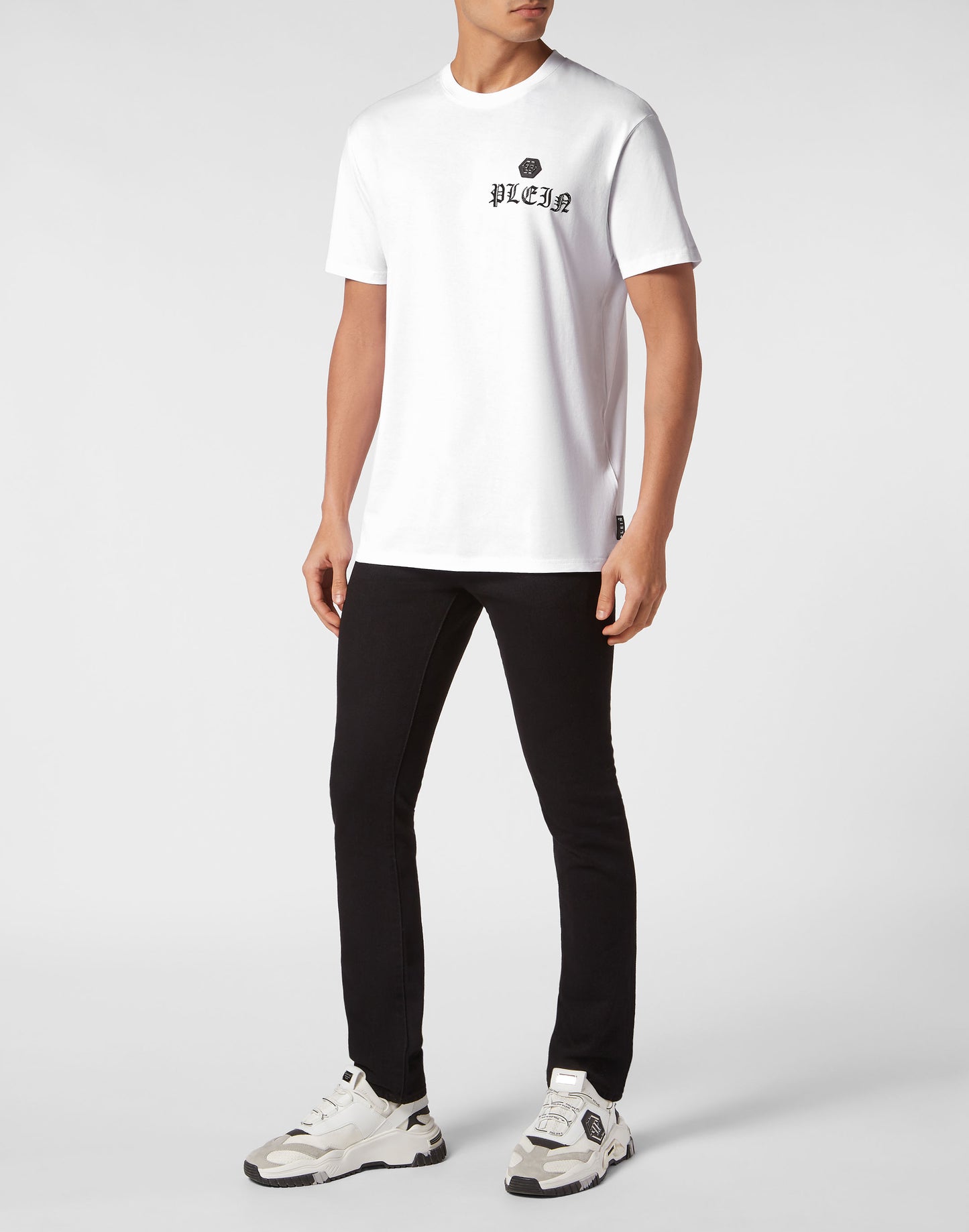 T-shirt Round Neck SS with Crystals Skull&Bones