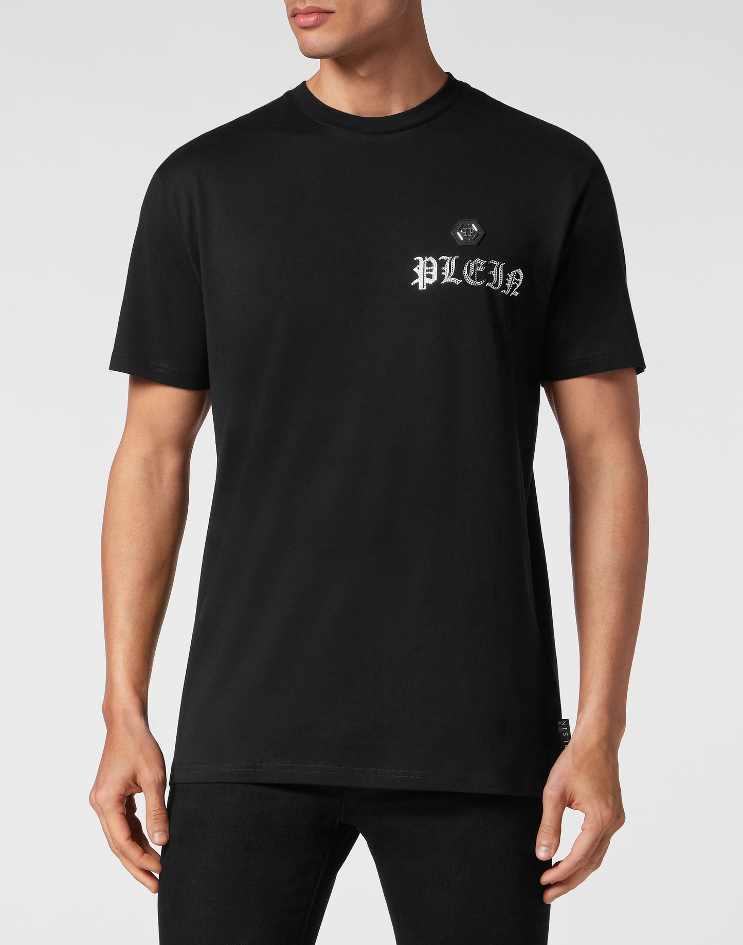 T-shirt Round Neck SS with Crystals Skull&Bones