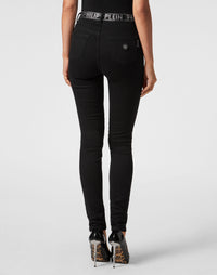 Philipp Plein｜High Waist Jeggings Crystal 女款彈力牛仔褲