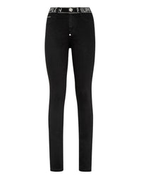 PHILIPP PLEIN High Waist Jeggings Crystal