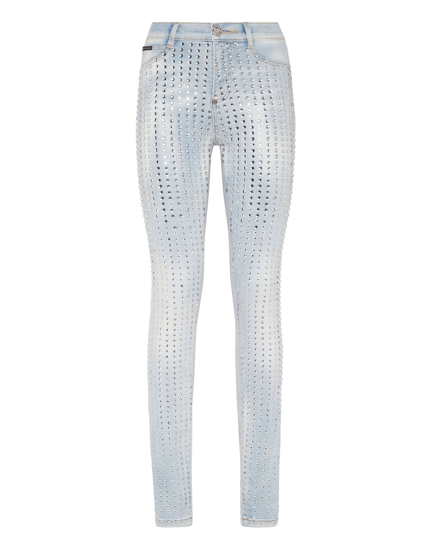 High Waist Jeggings Crystal Pinstripe