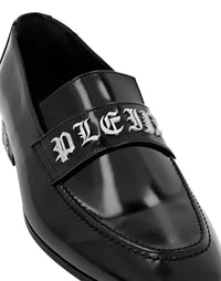 Philipp Plein｜Leather Moccasin Gothic Plein 男款皮鞋
