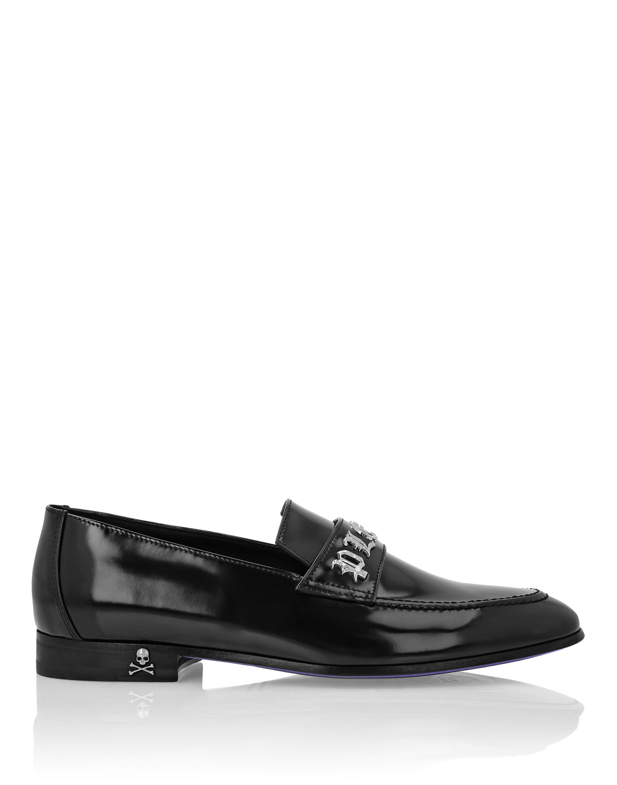 Philipp Plein｜Leather Moccasin Gothic Plein 男款皮鞋