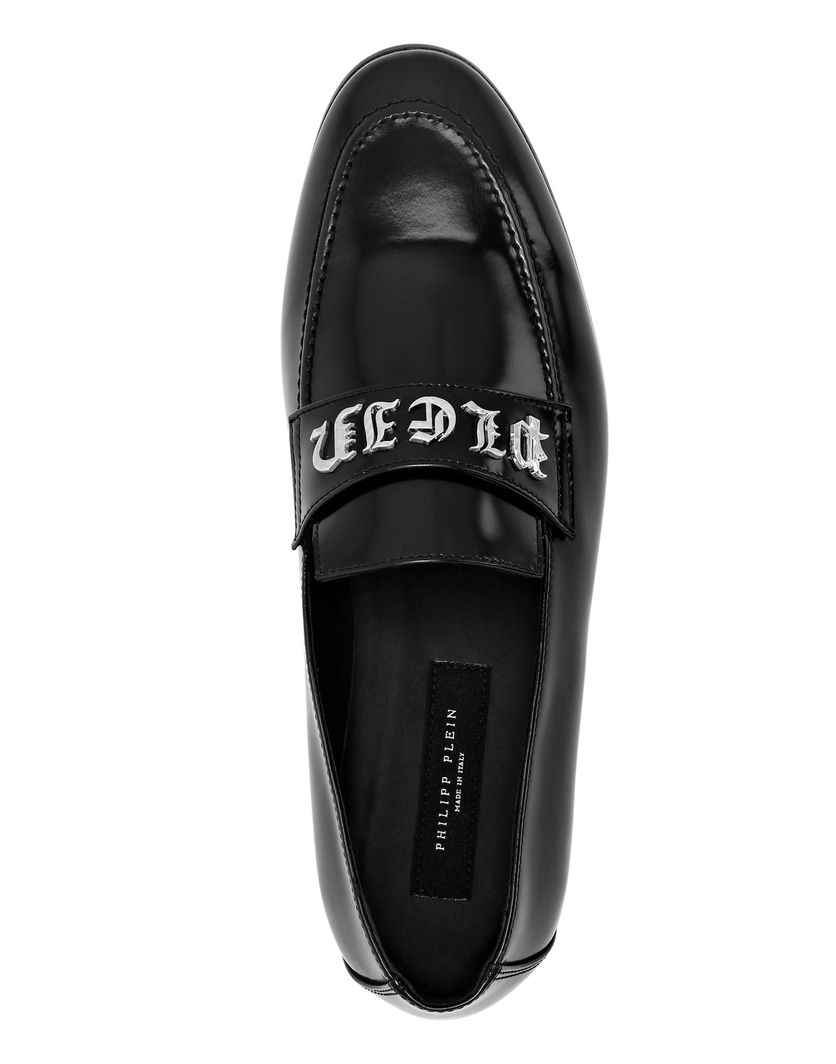 Philipp Plein｜Leather Moccasin Gothic Plein 男款皮鞋