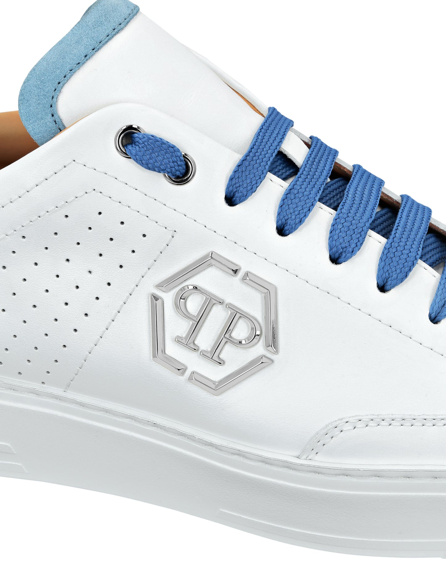 Mix Leather Lo-Top Sneakers