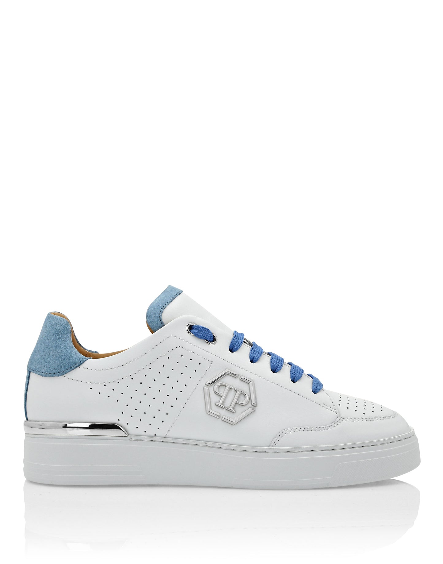 Mix Leather Lo-Top Sneakers